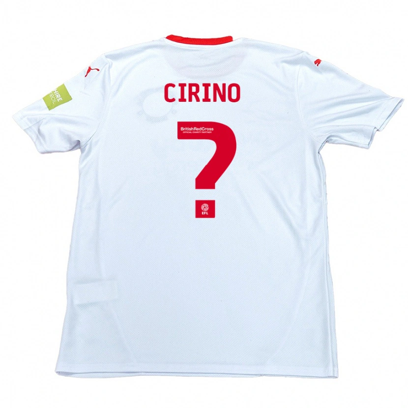 Danxen Niño Camiseta Raffaele Cirino #0 Blanco 2ª Equipación 2024/25 La Camisa