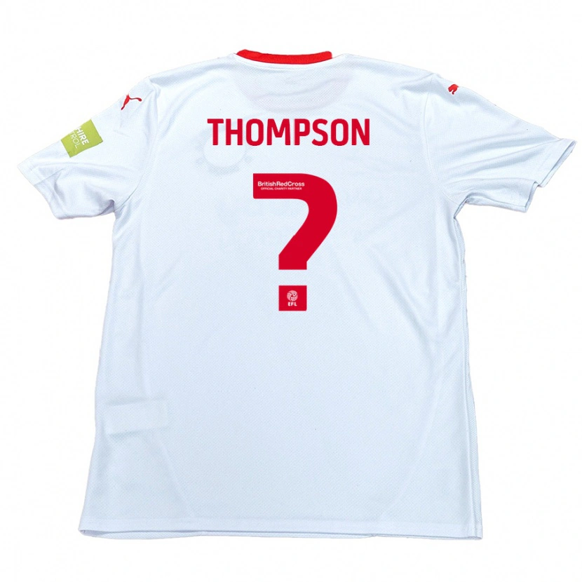 Danxen Niño Camiseta Leo Thompson #0 Blanco 2ª Equipación 2024/25 La Camisa
