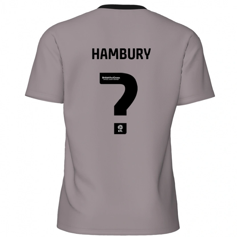 Danxen Niño Camiseta Zack Hambury #0 Gris 2ª Equipación 2024/25 La Camisa