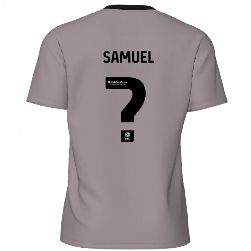 Danxen Niño Camiseta Devine Samuel #0 Gris 2ª Equipación 2024/25 La Camisa