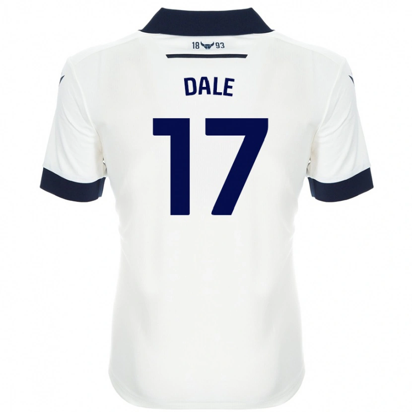 Danxen Niño Camiseta Owen Dale #17 Blanco Azul Marino 2ª Equipación 2024/25 La Camisa