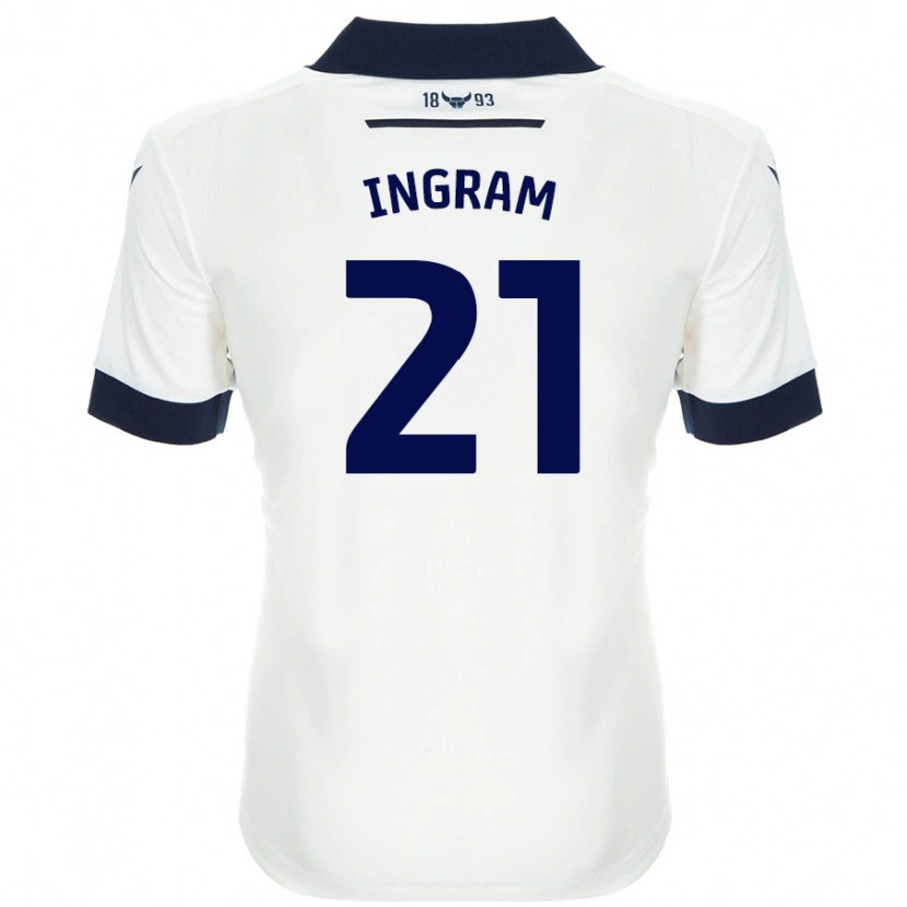 Danxen Niño Camiseta Matt Ingram #21 Blanco Azul Marino 2ª Equipación 2024/25 La Camisa