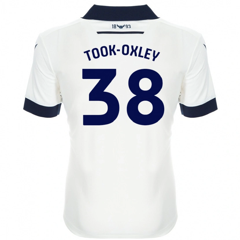 Danxen Niño Camiseta Zaide Took-Oxley #38 Blanco Azul Marino 2ª Equipación 2024/25 La Camisa