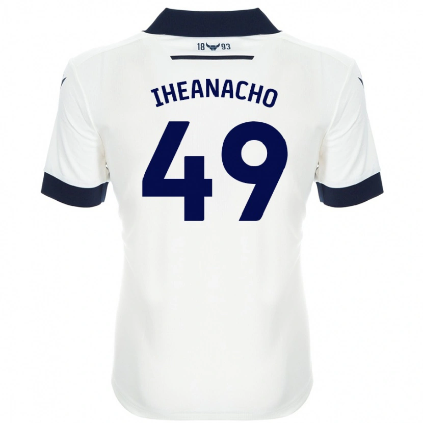 Danxen Niño Camiseta Josh Iheanacho #49 Blanco Azul Marino 2ª Equipación 2024/25 La Camisa