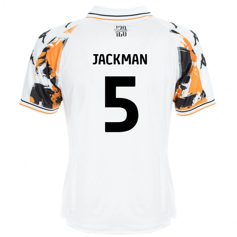 Danxen Niño Camiseta Ellice Jackman #5 Blanco 2ª Equipación 2024/25 La Camisa
