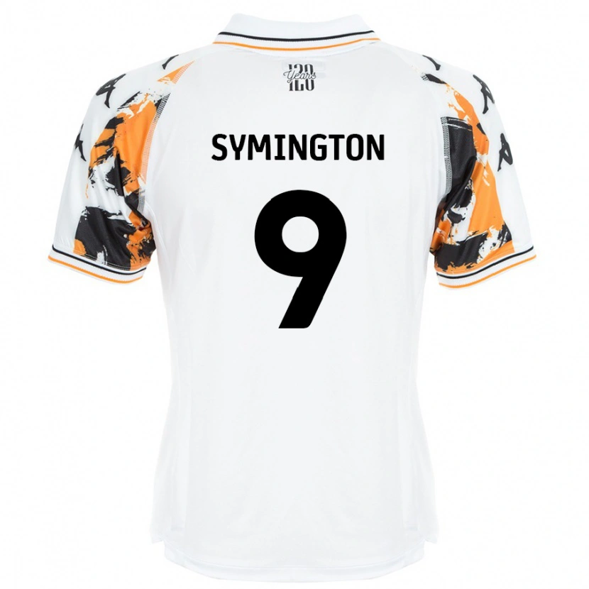 Danxen Niño Camiseta Jo Symington #9 Blanco 2ª Equipación 2024/25 La Camisa