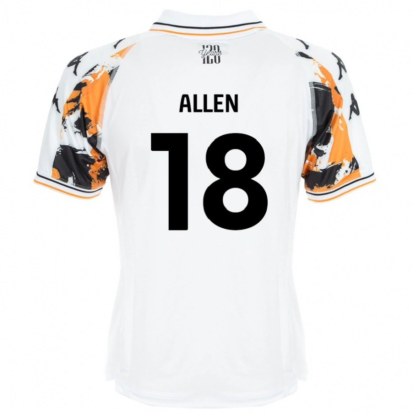 Danxen Niño Camiseta Aaliyah Allen #18 Blanco 2ª Equipación 2024/25 La Camisa