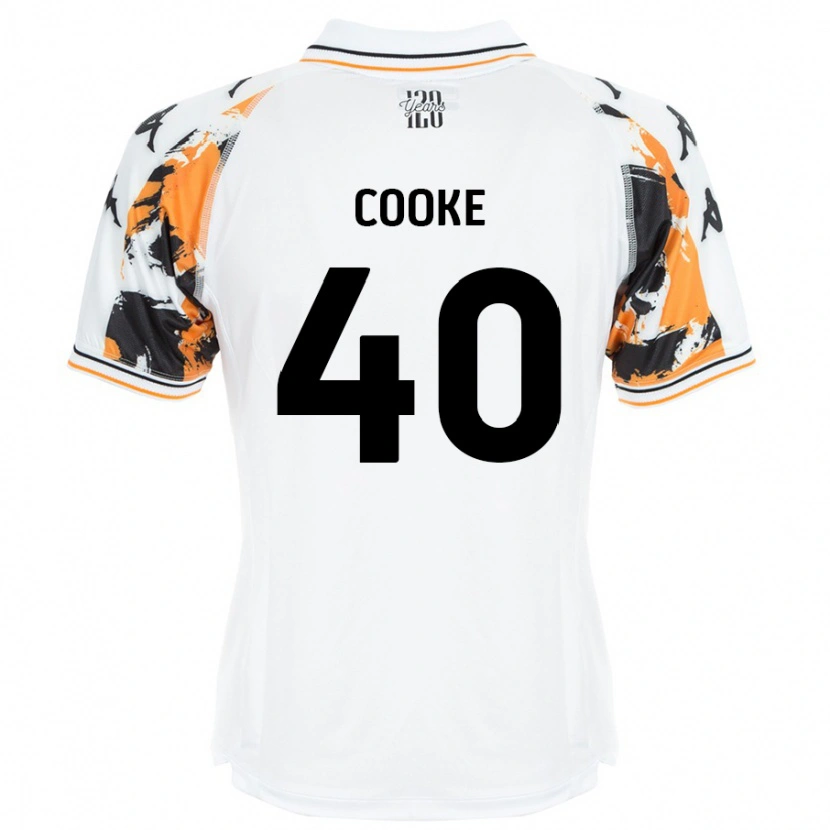 Danxen Niño Camiseta Megan Cooke #40 Blanco 2ª Equipación 2024/25 La Camisa