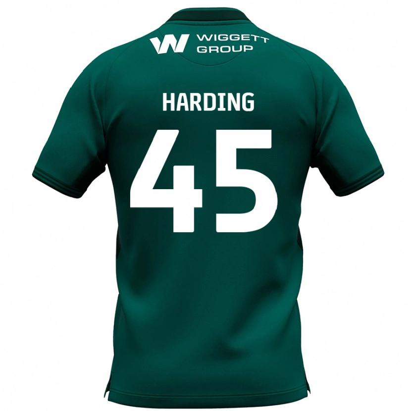 Danxen Niño Camiseta Wes Harding #45 Verde 2ª Equipación 2024/25 La Camisa