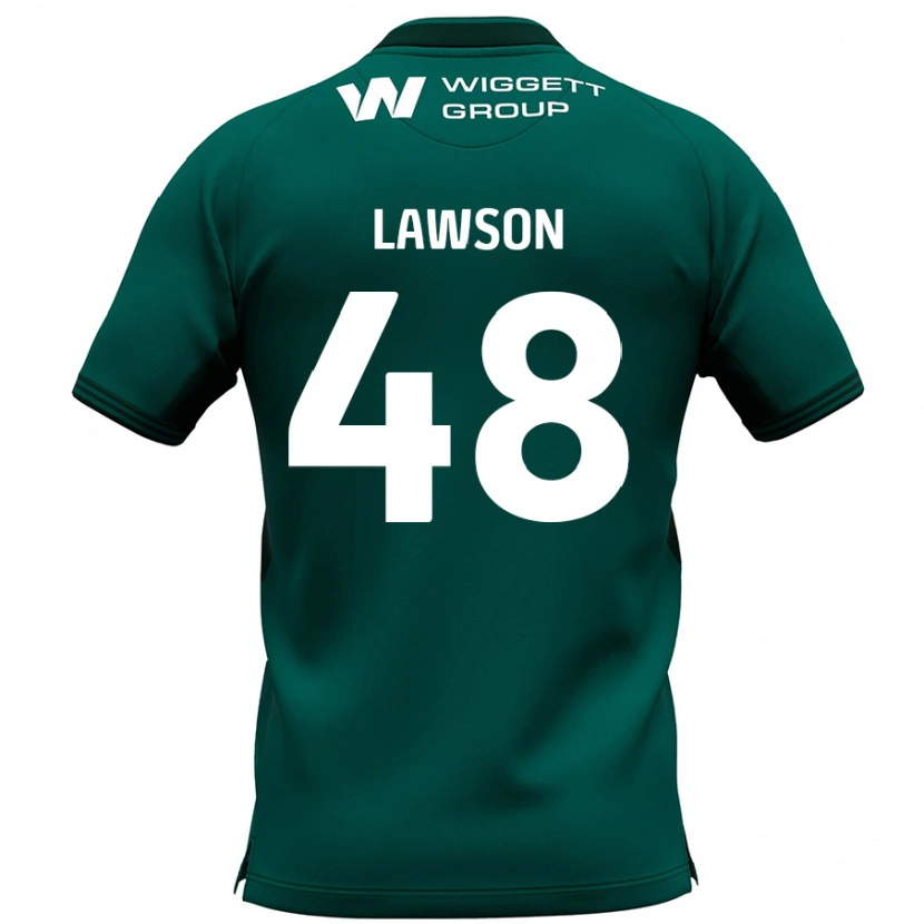 Danxen Niño Camiseta Sha'mar Lawson #48 Verde 2ª Equipación 2024/25 La Camisa