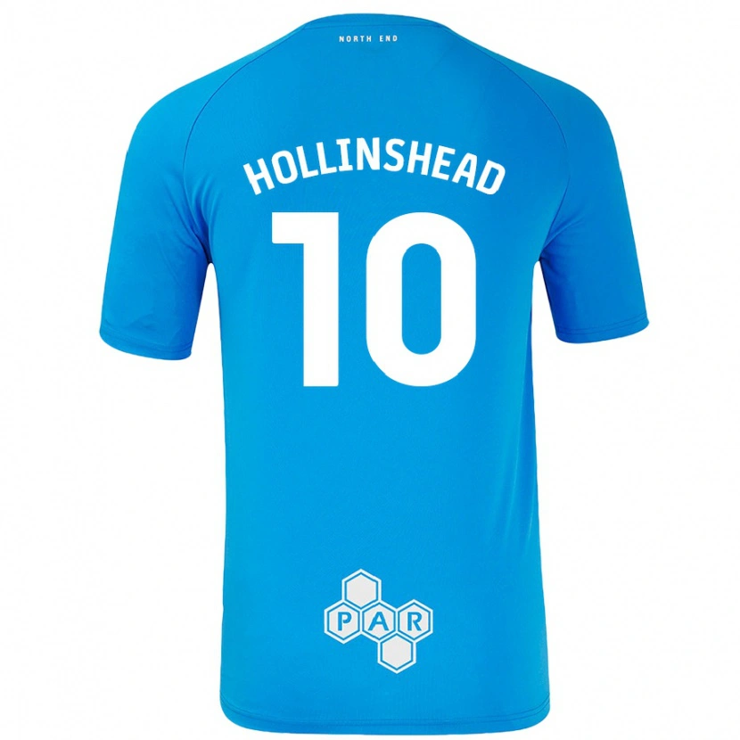Danxen Niño Camiseta Emily Hollinshead #10 Azul Cielo 2ª Equipación 2024/25 La Camisa