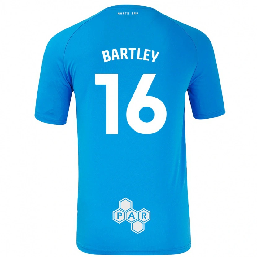 Danxen Niño Camiseta Melanie Bartley #16 Azul Cielo 2ª Equipación 2024/25 La Camisa