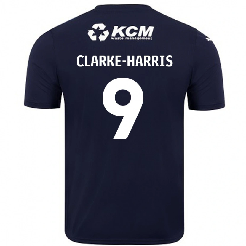 Danxen Niño Camiseta Jonson Clarke-Harris #9 Azul Marino 2ª Equipación 2024/25 La Camisa