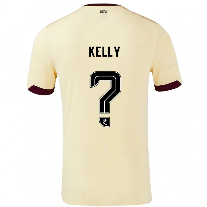 Danxen Niño Camiseta Ryan Kelly #0 Crema Burdeos 2ª Equipación 2024/25 La Camisa