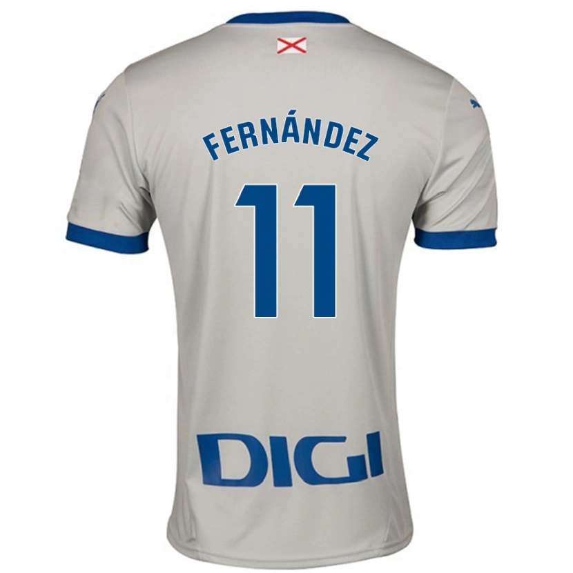 Danxen Niño Camiseta Imanol Fernández #11 Gris Claro 2ª Equipación 2024/25 La Camisa