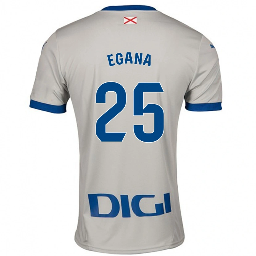 Danxen Niño Camiseta Eider Egaña #25 Gris Claro 2ª Equipación 2024/25 La Camisa