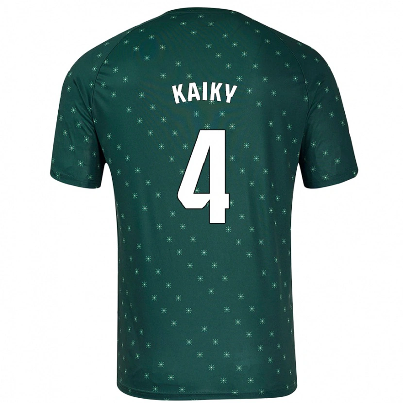 Danxen Niño Camiseta Kaiky #4 Verde Oscuro 2ª Equipación 2024/25 La Camisa
