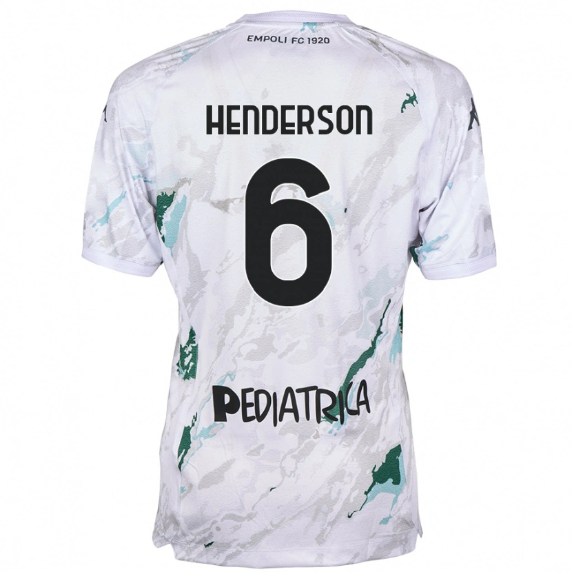 Danxen Niño Camiseta Liam Henderson #6 Gris 2ª Equipación 2024/25 La Camisa