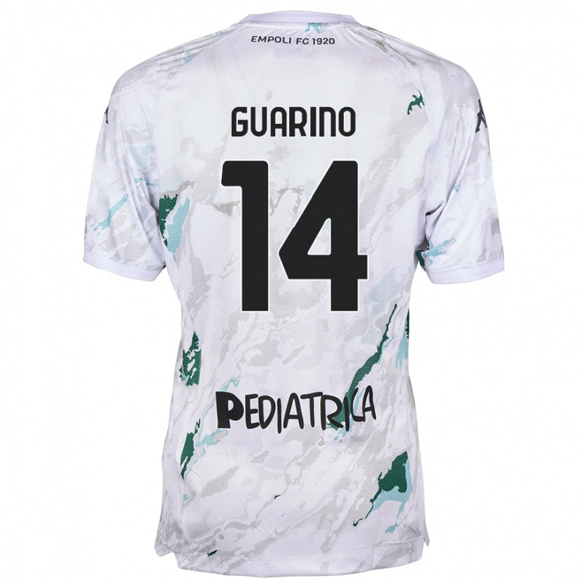 Danxen Niño Camiseta Gabriele Guarino #14 Gris 2ª Equipación 2024/25 La Camisa