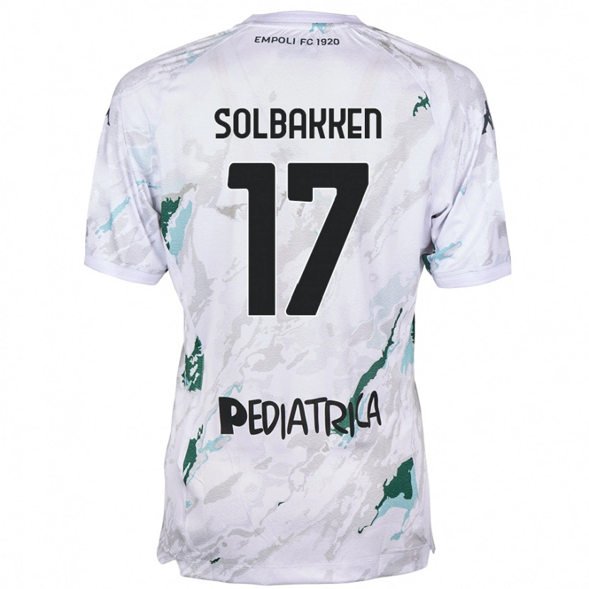 Danxen Niño Camiseta Ola Solbakken #17 Gris 2ª Equipación 2024/25 La Camisa