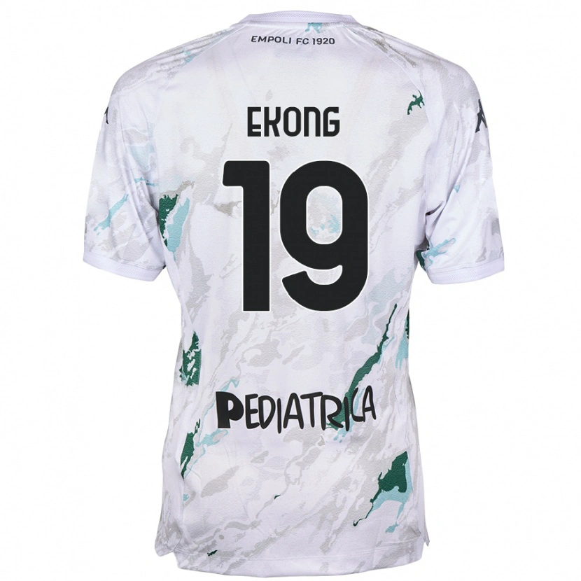 Danxen Niño Camiseta Emmanuel Ekong #19 Gris 2ª Equipación 2024/25 La Camisa