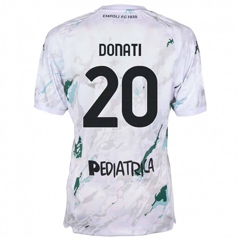 Danxen Niño Camiseta Francesco Donati #20 Gris 2ª Equipación 2024/25 La Camisa