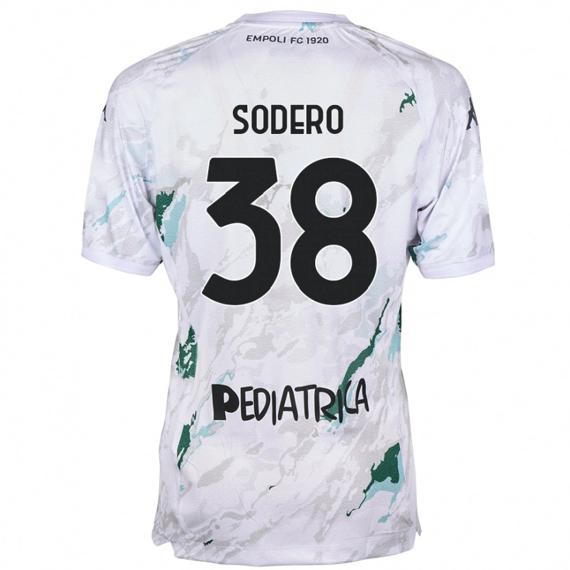 Danxen Niño Camiseta Andrea Sodero #38 Gris 2ª Equipación 2024/25 La Camisa
