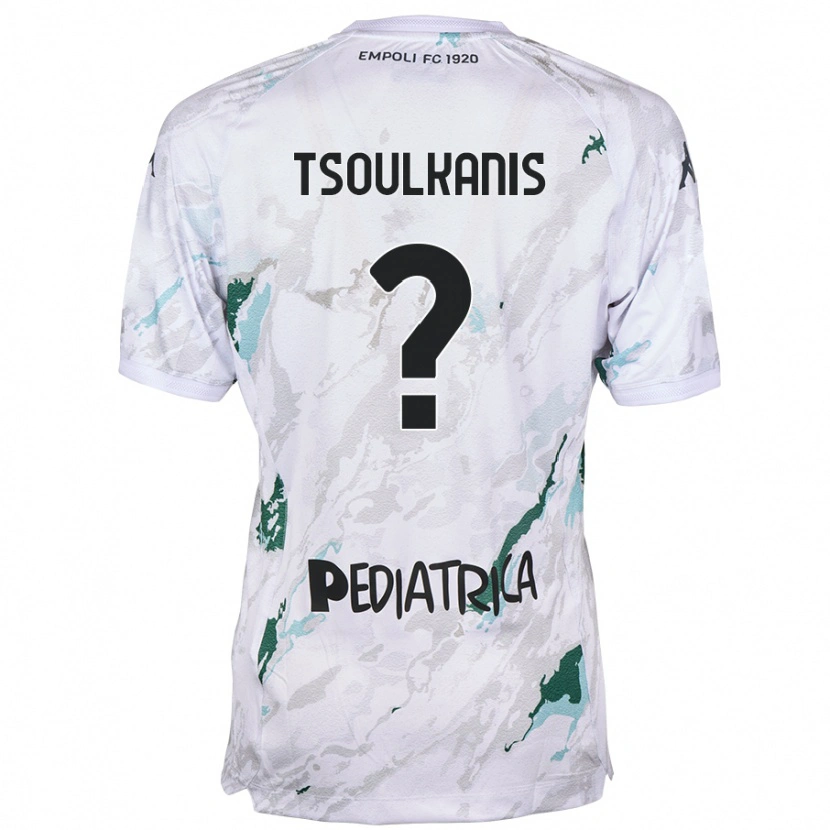 Danxen Niño Camiseta Konstantinos Tsoulkanis #0 Gris 2ª Equipación 2024/25 La Camisa
