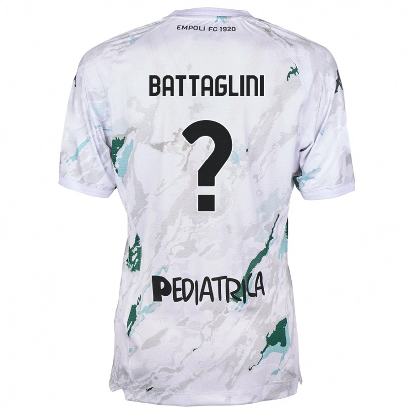 Danxen Niño Camiseta Pietro Battaglini #0 Gris 2ª Equipación 2024/25 La Camisa