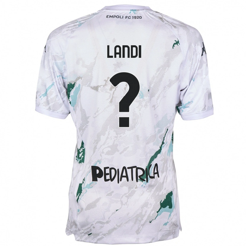 Danxen Niño Camiseta Jacopo Landi #0 Gris 2ª Equipación 2024/25 La Camisa