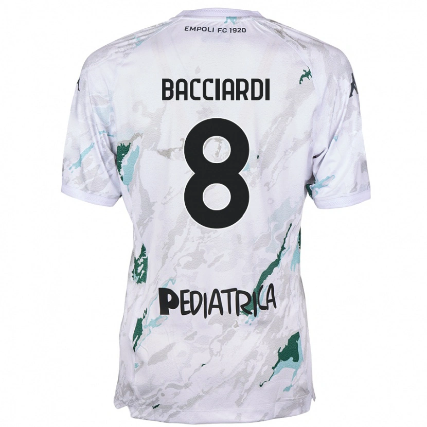 Danxen Niño Camiseta Andrea Bacciardi #8 Gris 2ª Equipación 2024/25 La Camisa