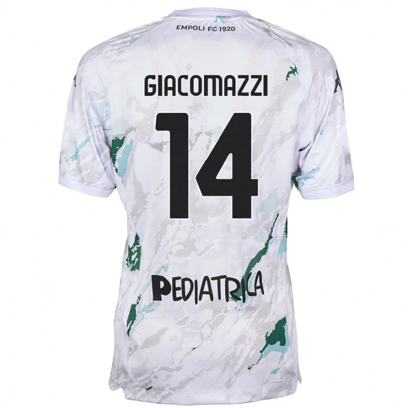 Danxen Niño Camiseta Sebastián Giacomazzi #14 Gris 2ª Equipación 2024/25 La Camisa
