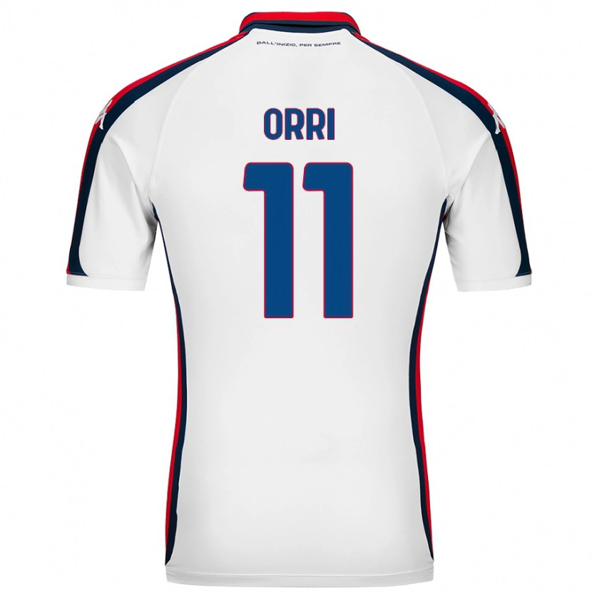 Danxen Niño Camiseta Ágúst Orri Thorsteinsson #11 Blanco 2ª Equipación 2024/25 La Camisa