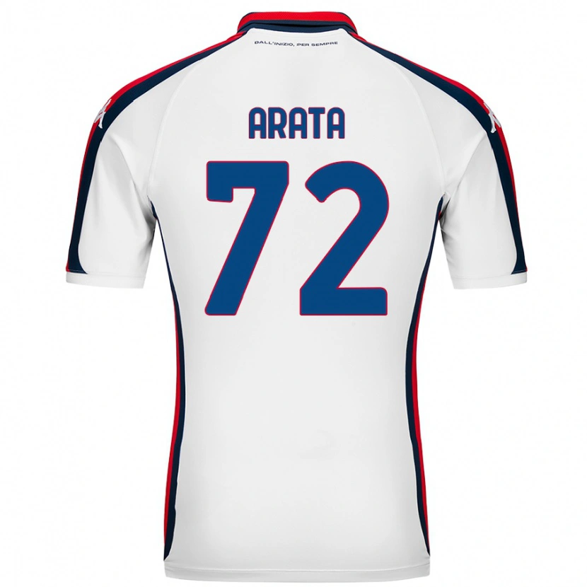 Danxen Niño Camiseta Stefano Arata #72 Blanco 2ª Equipación 2024/25 La Camisa