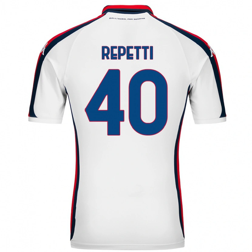 Danxen Niño Camiseta Chiara Repetti #40 Blanco 2ª Equipación 2024/25 La Camisa