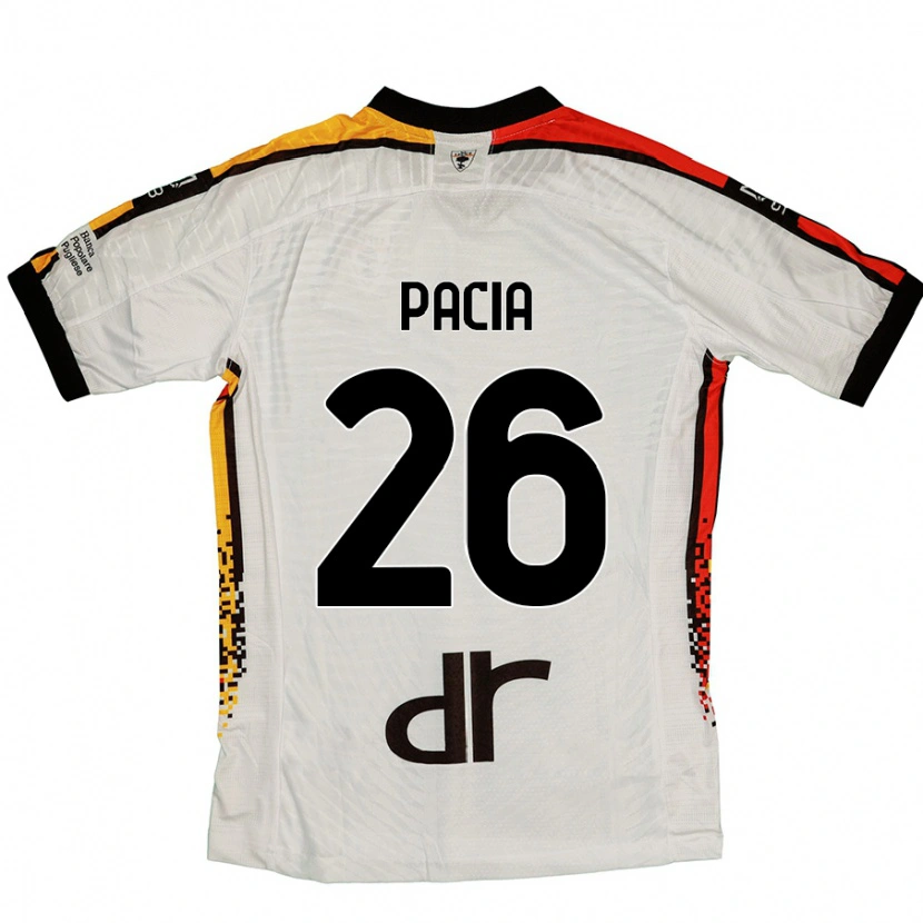 Danxen Niño Camiseta Fabiano Pacia #26 Blanco Negro 2ª Equipación 2024/25 La Camisa