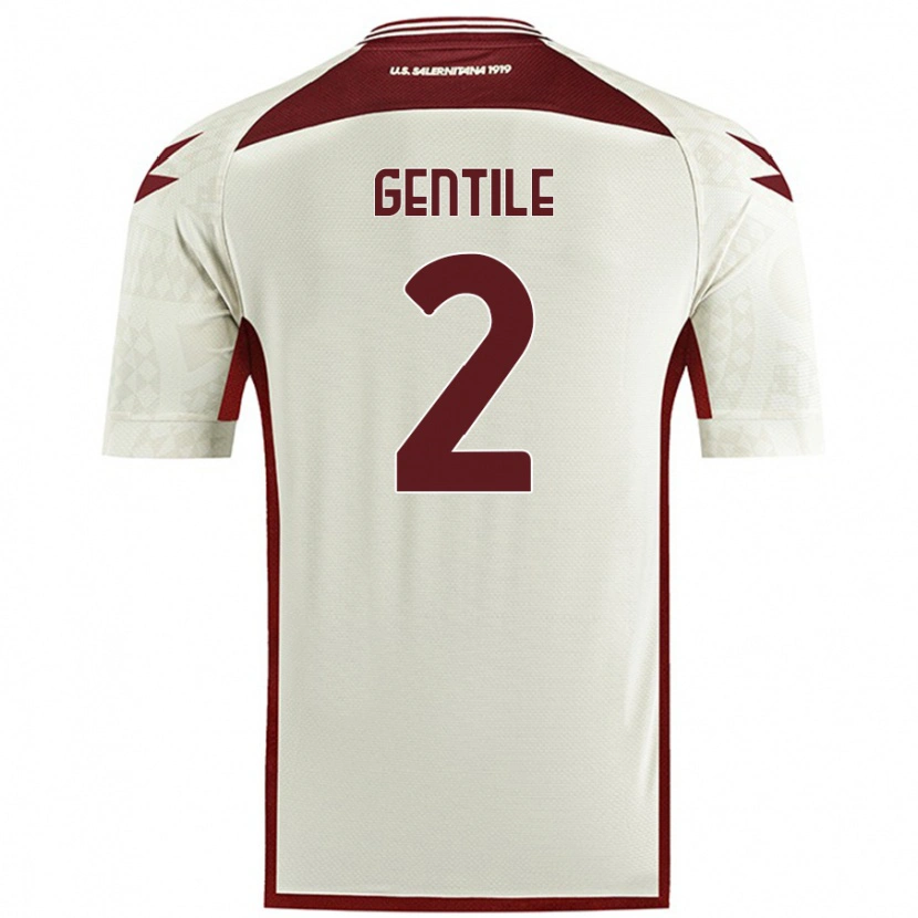 Danxen Niño Camiseta Davide Gentile #2 Color Crema 2ª Equipación 2024/25 La Camisa