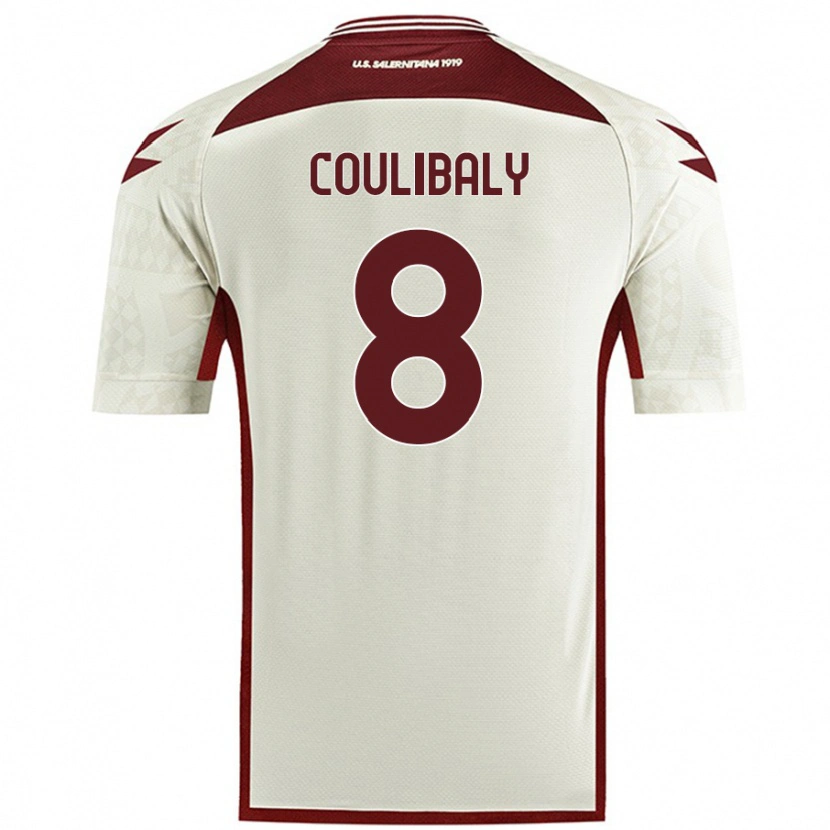 Danxen Niño Camiseta Mamadou Coulibaly #8 Color Crema 2ª Equipación 2024/25 La Camisa