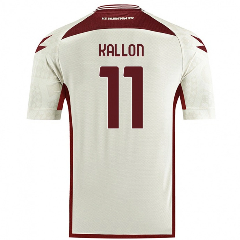 Danxen Niño Camiseta Yayah Kallon #11 Color Crema 2ª Equipación 2024/25 La Camisa