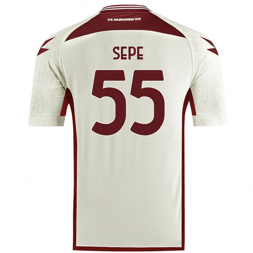 Danxen Niño Camiseta Luigi Sepe #55 Color Crema 2ª Equipación 2024/25 La Camisa