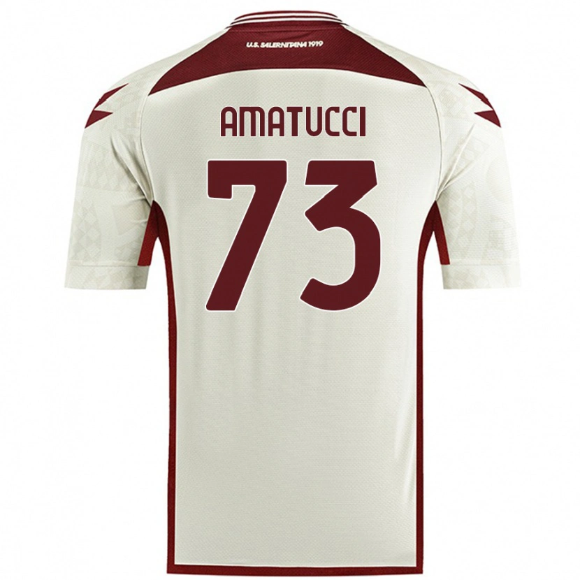 Danxen Niño Camiseta Lorenzo Amatucci #73 Color Crema 2ª Equipación 2024/25 La Camisa