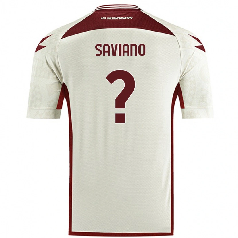 Danxen Niño Camiseta Gianpaolo Saviano #0 Color Crema 2ª Equipación 2024/25 La Camisa