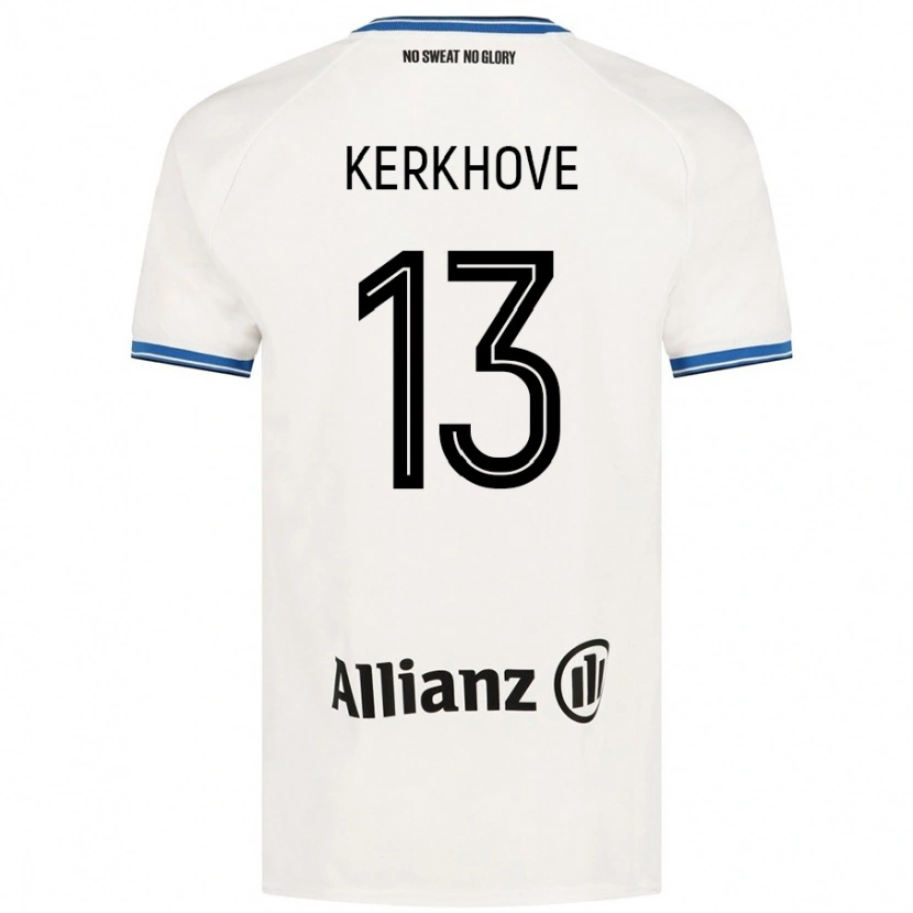 Danxen Niño Camiseta Angel Kerkhove #13 Blanco 2ª Equipación 2024/25 La Camisa