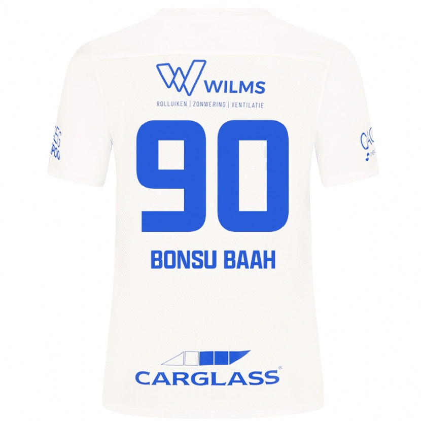 Danxen Niño Camiseta Christopher Bonsu Baah #90 Blanco 2ª Equipación 2024/25 La Camisa