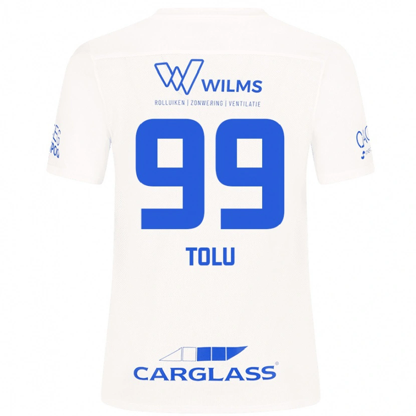 Danxen Niño Camiseta Tolu Arokodare #99 Blanco 2ª Equipación 2024/25 La Camisa