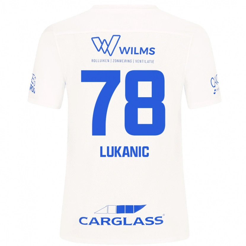Danxen Niño Camiseta Luka Lukanic #78 Blanco 2ª Equipación 2024/25 La Camisa