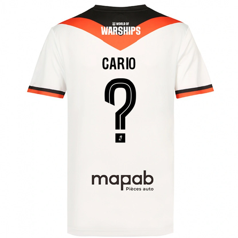 Danxen Niño Camiseta Anthony Cario #0 Blanco 2ª Equipación 2024/25 La Camisa