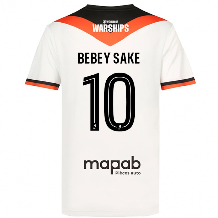 Danxen Niño Camiseta Mattéo Bebey Sake #10 Blanco 2ª Equipación 2024/25 La Camisa