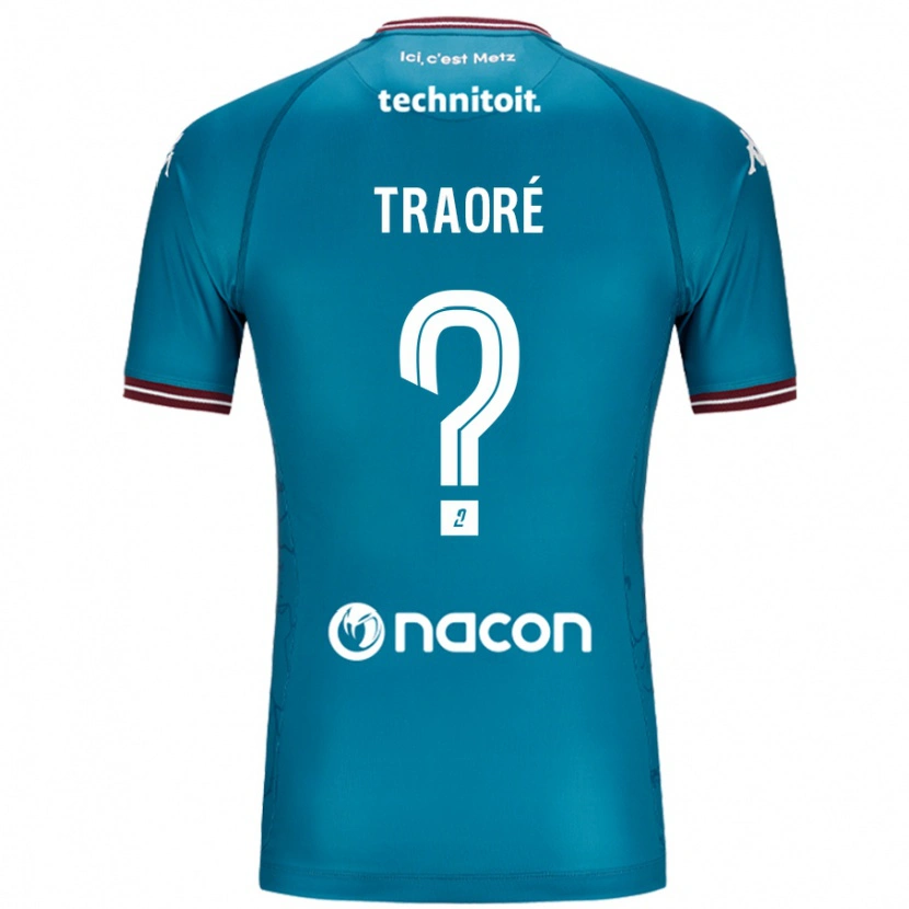 Danxen Niño Camiseta Badra Traoré #0 Azul Petróleo 2ª Equipación 2024/25 La Camisa