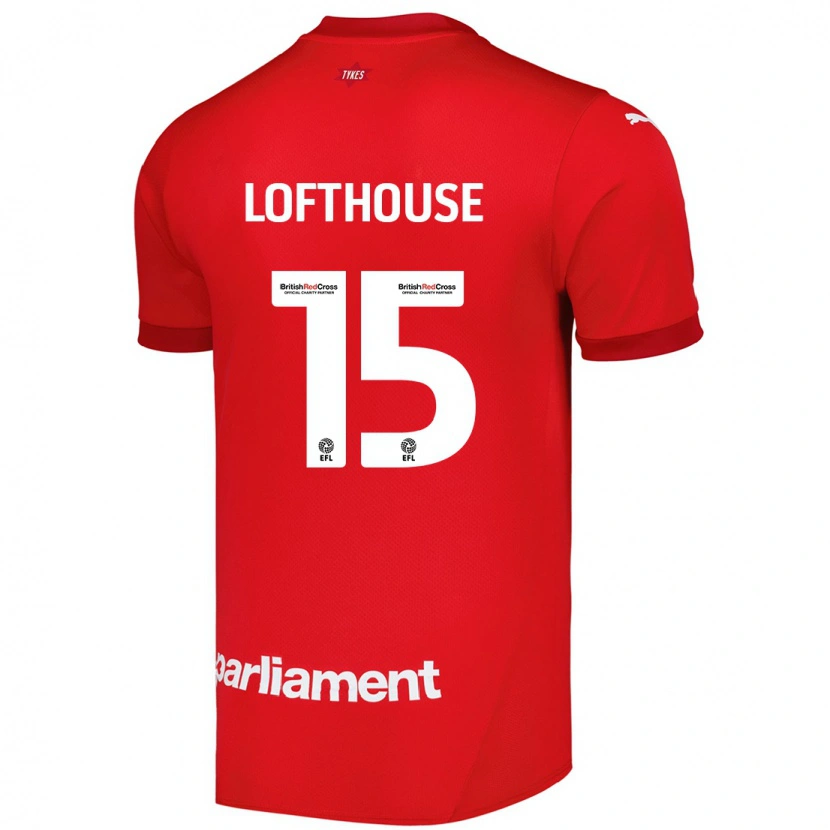 Danxen Hombre Camiseta Kyran Lofthouse #15 Rojo 1ª Equipación 2024/25 La Camisa